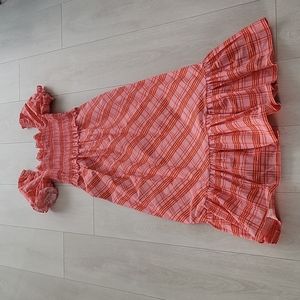 TopShop Checked Summer Midi Dress